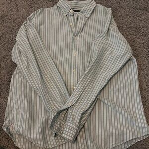 Polo Ralph Lauren green stripe button down. Size large.
